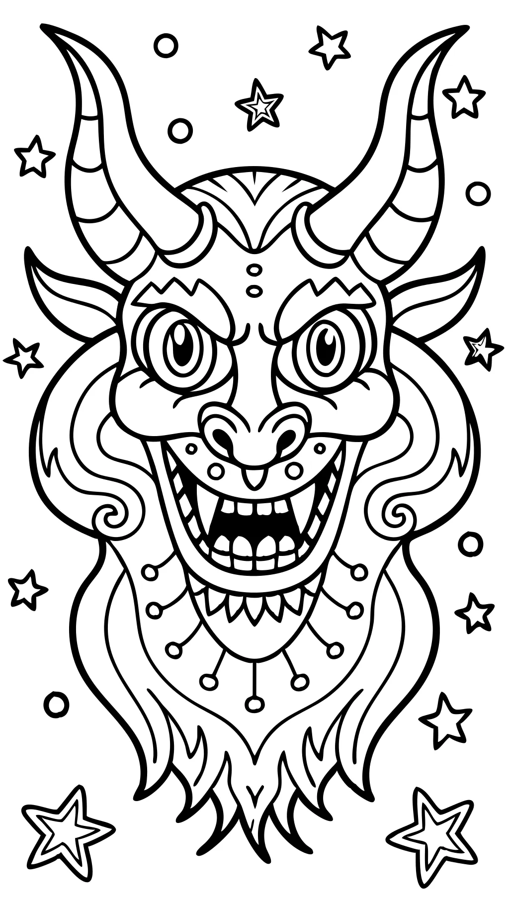 monster coloring pages for adults